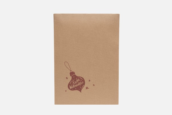 Reusable paper mailing bags Christmas edition