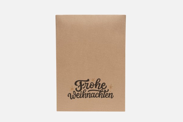 Mehrweg-Versandtaschen aus Papier Weihnachtsediton